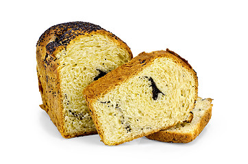 Image showing Bread sweet with poppy seeds
