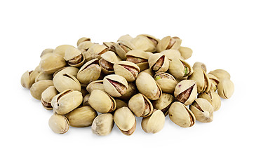 Image showing Pistachios of salt are a handful