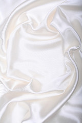 Image showing Smooth elegant white silk