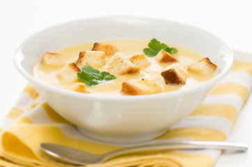 Image showing leek, potato and celery soup