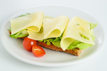 Image showing emmenthal sandwich