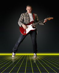 Image showing punk man with the guitar