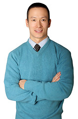 Image showing young businessman smiles