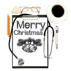 Image showing abstract medical background with with xmas