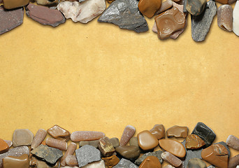 Image showing background with stones and old paper 03