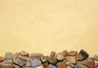 Image showing background with stones and old paper 01