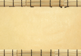 Image showing background with susi roll and old paper 01