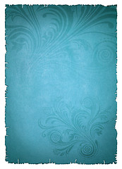Image showing blue old paper