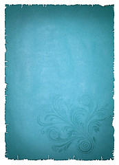 Image showing blue old paper