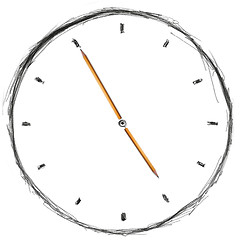 Image showing sketch clock