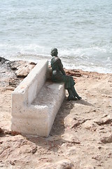 Image showing Woman on sofa