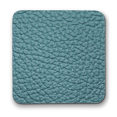 Image showing piece of blue leather