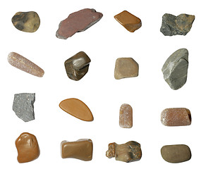 Image showing set of isolated stones