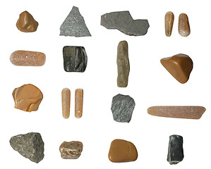 Image showing set of isolated stones