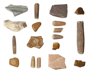 Image showing set of isolated stones