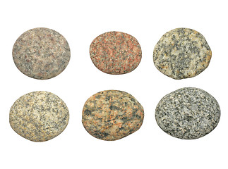 Image showing set of isolated stones