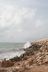 Image showing The Mediterranean a cloudy day