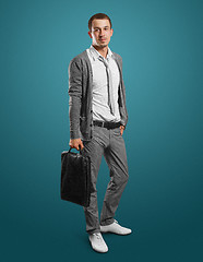 Image showing businessman with bag