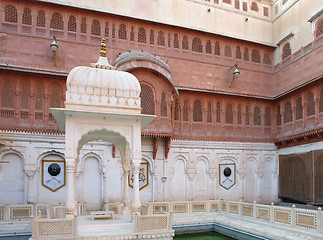 Image showing patio with pavilion