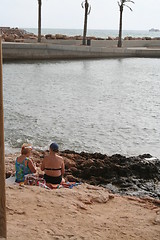 Image showing A lovely day by the sea