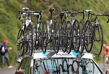 Image showing Kuota bikes of AG2R La Mondiale team