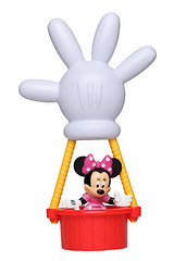 Image showing Minnie Mouse in the hot air balloon