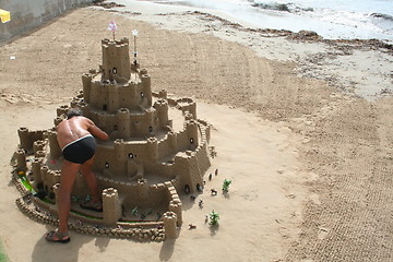 Image showing Sand castle