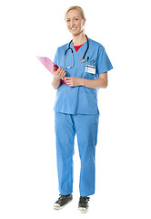 Image showing Full length view of senior female doctor