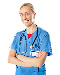 Image showing Experienced medical professional posing