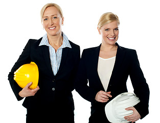 Image showing Young female architects