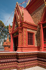 Image showing Richly ornamented temple building in Cambodia