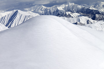 Image showing View from ski slopes