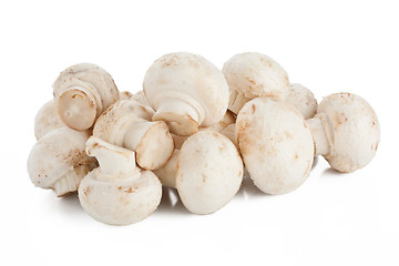 Image showing White mushrooms