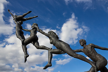 Image showing Statues jumping