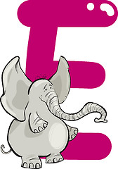 Image showing E for elephant