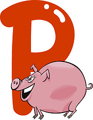 Image showing P for pig
