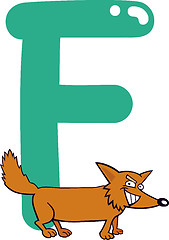 Image showing F for fox