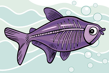 Image showing cartoon x-ray fish