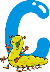 Image showing C for caterpillar