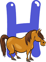 Image showing H for horse