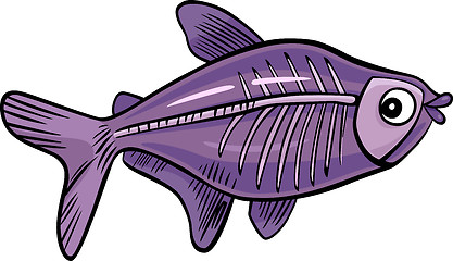 Image showing cartoon x-ray fish