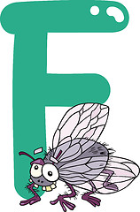 Image showing F for fly