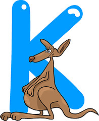 Image showing K for kangaroo