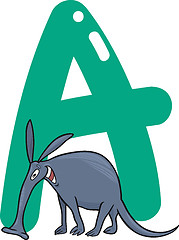 Image showing A for aardvark
