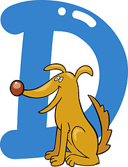 Image showing D for dog