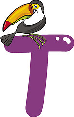 Image showing T for toucan