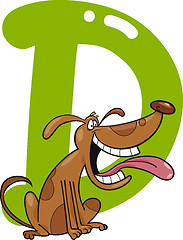 Image showing D for dog
