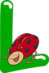 Image showing L for ladybug