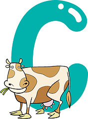 Image showing C for cow