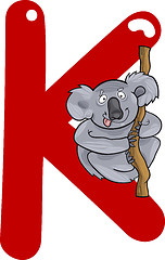 Image showing K for koala